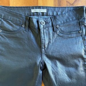 Rich & Skinny black waxed denim jeans Size 25